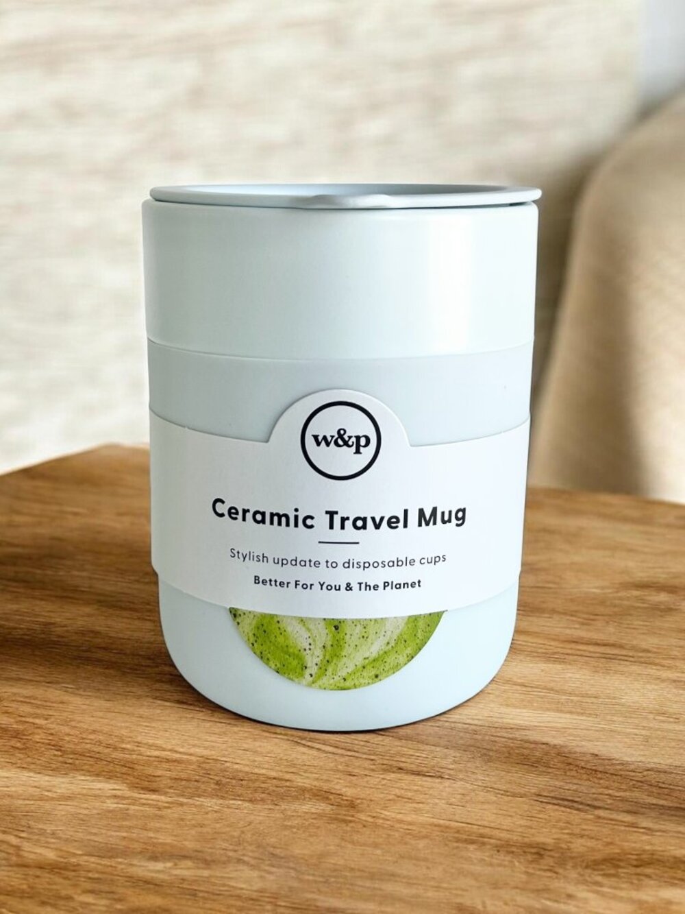 W&P Porter Ceramic Mug Mint 12 Ounces